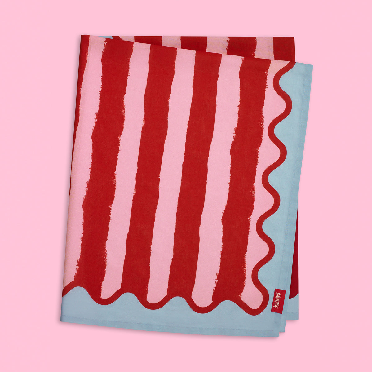 Eleanor Bowmer Stripe Table Cloth 137cm x 229cm Red
