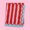Eleanor Bowmer Stripe Table Cloth 137cm x 229cm Red
