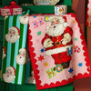 Eleanor Bowmer Jolly Santa Pair of Tea Towels Bright