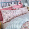Cath Kidston Treasure Stripe Duvet Cover Bedding Set Red Blue