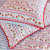 Cath Kidston Treasure Stripe Duvet Cover Bedding Set Red Blue