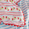 Cath Kidston Treasure Stripe Duvet Cover Bedding Set Red Blue