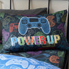 Catherine Lansfield Power Up Gamer Childrens Bedding Black