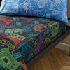 Catherine Lansfield Power Up Gamer Bed Linen Fitted Sheet Black