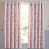 Catherine Lansfield Ombre Butterflies Ready Made Eyelet Curtains 66 x 72 Pink
