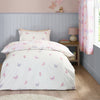 Catherine Lansfield Ombre Butterflies Childrens Bedding Pink
