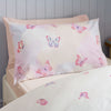 Catherine Lansfield Ombre Butterflies Childrens Bedding Pink