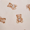 Catherine Lansfield Brushed Teddy Bear Bed Linen Fitted Sheet Cream
