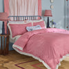 Cath Kidston Painted Gingham Lace Duvet Cover Bedding Set Red