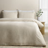 Catherine Lansfield Stripe Seersucker Duvet Cover Bedding Set Natural