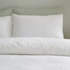Catherine Lansfield Jacquard Leaves Duvet Cover Bedding Set White