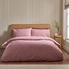 Catherine Lansfield Brushed Gingham Duvet Cover Bedding Set Burgundy