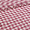 Catherine Lansfield Brushed Gingham Duvet Cover Bedding Set Burgundy