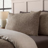 Catherine Lansfield Brushed Herringbone Duvet Cover Bedding Set Chocolate