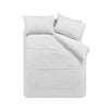 Catherine Lansfield Brushed Pom Pom Duvet Cover Bedding Set White