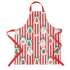 Catherine Lansfield Christmas Vintage Stripe Apron Red