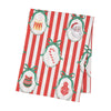 Catherine Lansfield Christmas Vintage Stripe Table Cloth Red