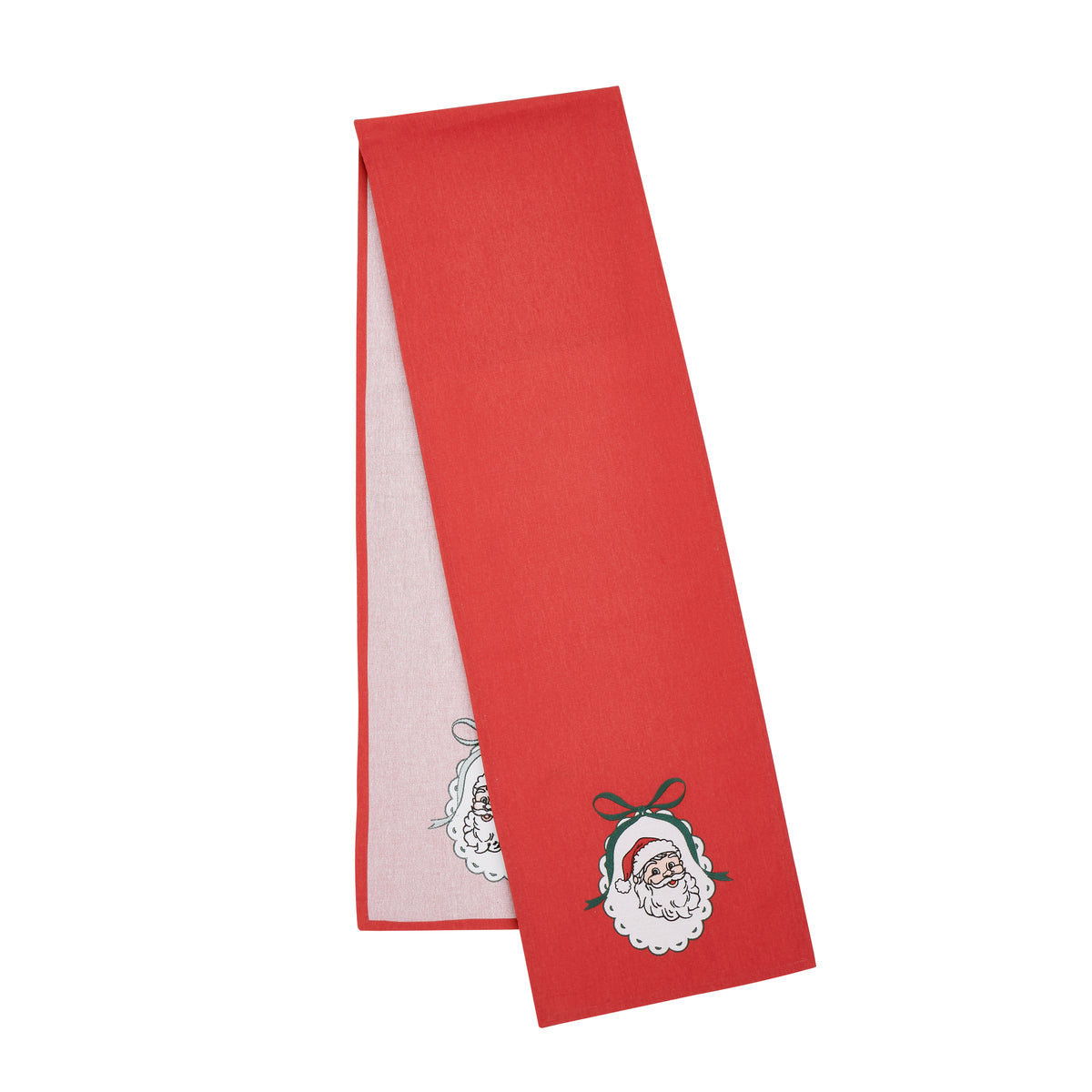 Catherine Lansfield Christmas Vintage Stripe 33cm x 220cm Runner Red