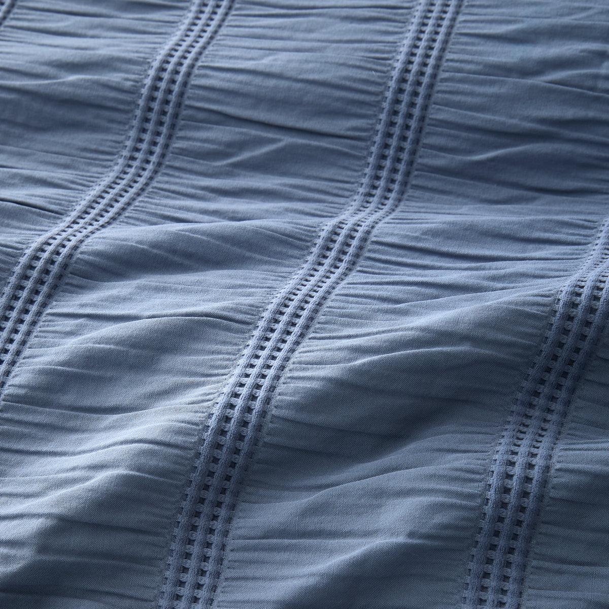 Pineapple Elephant Waffle Seersucker Duvet Cover Bedding Set Blue