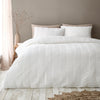 Pineapple Elephant Waffle Seersucker Duvet Cover Bedding Set White