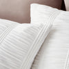 Pineapple Elephant Waffle Seersucker Duvet Cover Bedding Set White