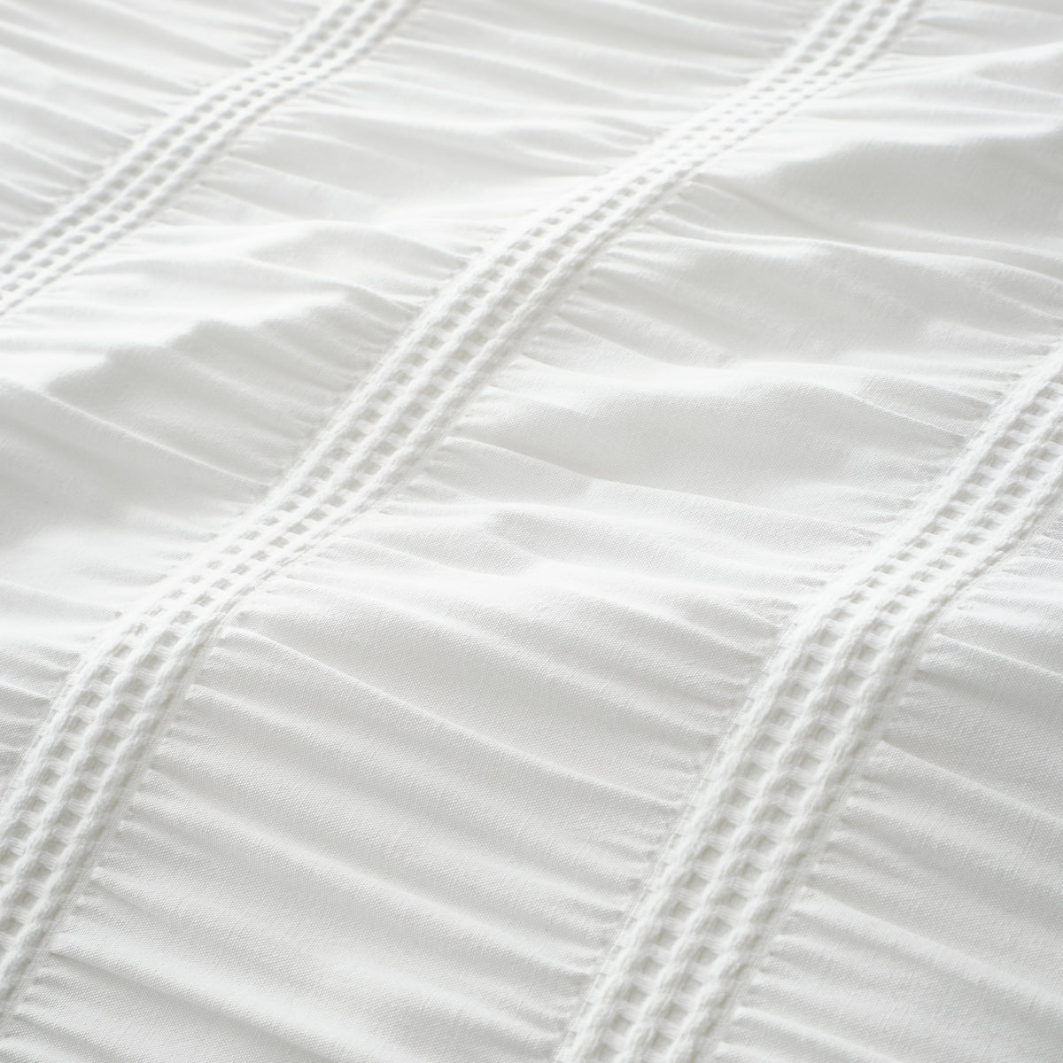 Pineapple Elephant Waffle Seersucker Duvet Cover Bedding Set White