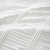 Pineapple Elephant Waffle Seersucker Duvet Cover Bedding Set White