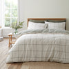 Bianca Brushed Regal Check Duvet Cover Bedding Set Green