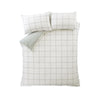 Bianca Brushed Regal Check Duvet Cover Bedding Set Green