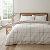 Bianca Brushed Regal Check Duvet Cover Bedding Set Mole