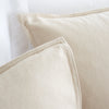 Bianca Brushed Embroidery Leaf Duvet Cover Bedding Set Natural