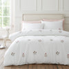 Bianca Adeline Floral Duvet Cover Bedding Set White