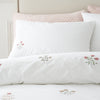 Bianca Adeline Floral Duvet Cover Bedding Set White