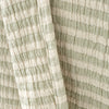 Bianca Cotton Muslin Stripe Throw Green