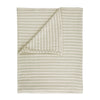 Bianca Cotton Muslin Stripe Throw Green