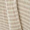 Bianca Cotton Muslin Stripe Throw Natural