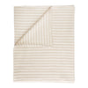 Bianca Cotton Muslin Stripe Throw Natural