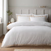 Bianca Brushed Tailored Duvet Cover Bedding Set White Natural