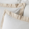 Bianca Brushed Tailored Duvet Cover Bedding Set White Natural