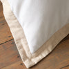 Bianca Brushed Tailored Duvet Cover Bedding Set White Natural