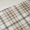 Catherine Lansfield Cosy Ribbed Check Duvet Cover Bedding Set Natural