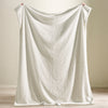 Catherine Lansfield Textured Wave Faux Fur Throw Cream