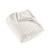 Catherine Lansfield Textured Wave Faux Fur Throw Cream