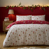 Catherine Lansfield Christmas Enchanted Twilight Duvet Cover Bedding Set Red