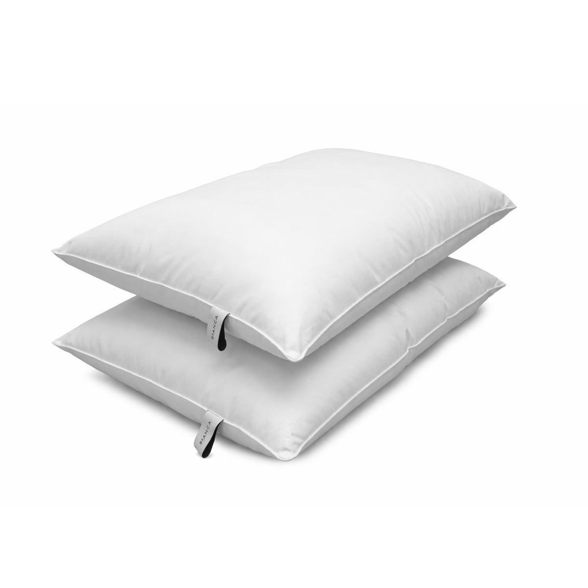 Bianca 100% Cotton 180 TC Anti-Allergy Pair of Pillows White