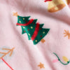 Catherine Lansfield Christmas Happy Holidays Throw Pink