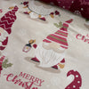 Catherine Lansfield Christmas Gonks Duvet Cover Bedding Set Plum
