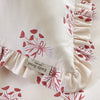 Emily Bond Hand Gathered Posy Duvet Cover Bedding Set Cream Red