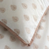 Emily Bond Jaipur Leaves Duvet Cover Bedding Set Cream Natural