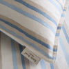 Emily Bond Brushed Somerset Stripe Duvet Cover Bedding Set Blue